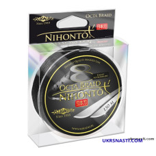 Плетеный шнур Mikado NIHONTO OCTA BRAID BLACK 0,14 мм размотка 150 метров